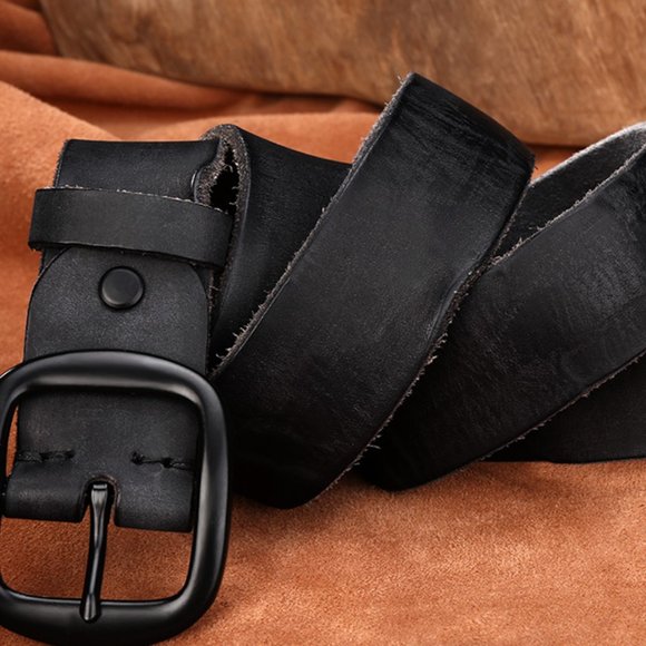 Men's belt cowhide belt men's all-match